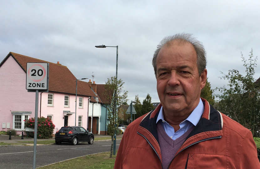 John Spence in Chelmer Village 