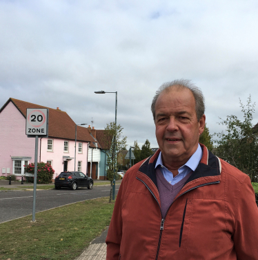 John Spence in Chelmer Village 